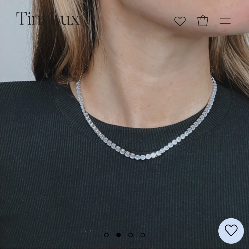 💎 NWT Tini Lux Non-allergenic Tennis Necklace 💎